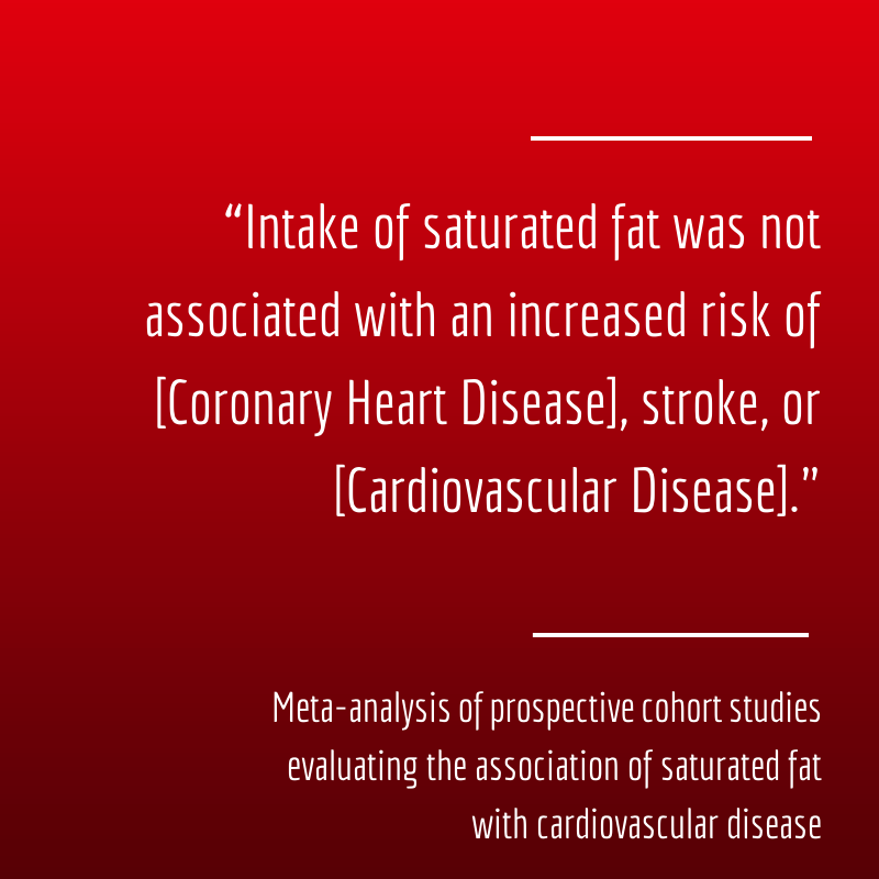 the dangers of saturated fat have finally been debunked