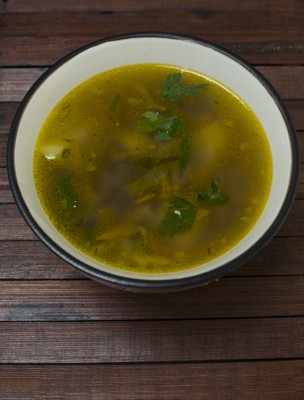 This Beautiful Bone Broth Photo<br>Shows a Delicious Beef  Bone Broth Recipe